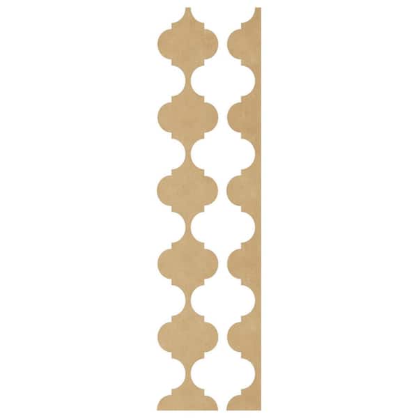 Ekena Millwork Marrakesh 0.125 in. T x 0.5 ft. W x 4 ft. L Grey Acrylic Resin Decorative Wall Paneling 12-Pack