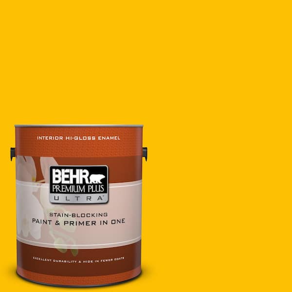 BEHR Premium Plus Ultra 1 gal. #360B-7 Center Stage Hi-Gloss Enamel Interior Paint and Primer in One