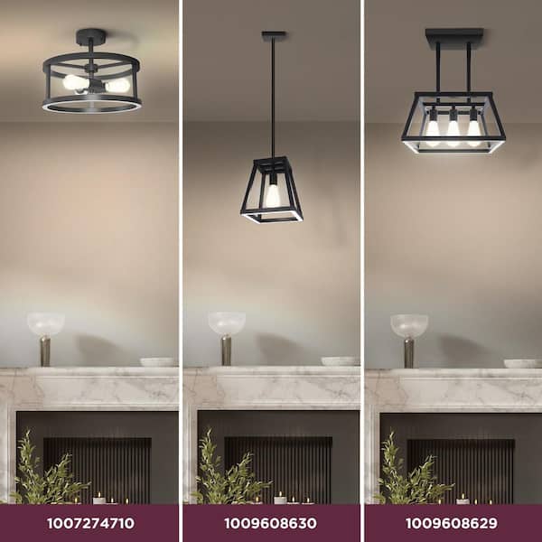 Feit Electric Katalyst 60-Watt 1-Light Matte Black Modern Feit Electric Katalyst 60-Watt 1-Light Matte Black Modern