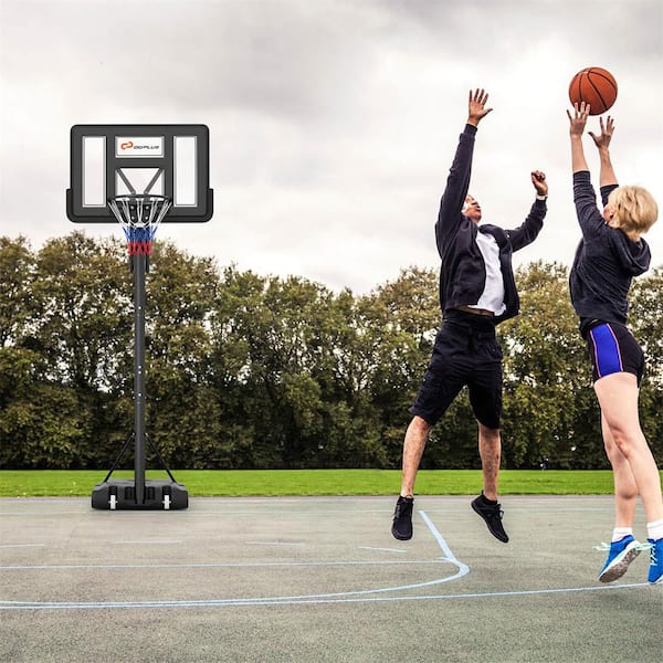 12.1 ft. Portable Adjustable Basketball Goal Hoop Stand System withSecure Bag Outdoor