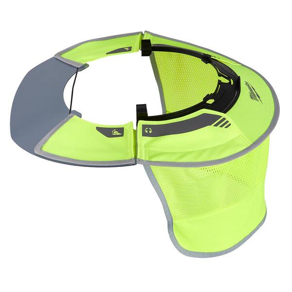 Milwaukee BOLT Tinted Brim Visor with High Visibility Yellow Mesh Sunshade  and 360-Degree UV Protection 48-73-1072 - The Home Depot