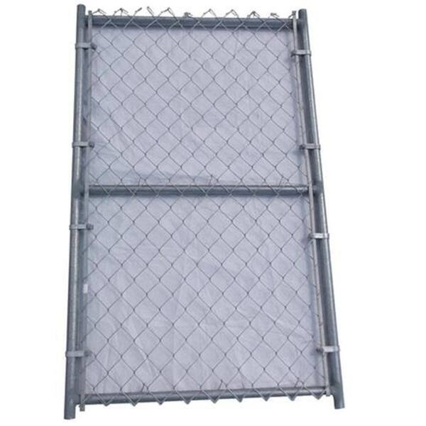 thumbnail image 2 of 3'6 X 3'3 Flat Top Gray Galvanized Chain Link Fencing System Wide Walk Gate 2 of 6