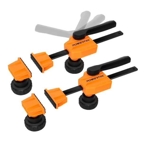 ‎POWERTEC Bench Dog Clamps for 3/4 in. Dog Holes & Release Wood Clamps, Heavy Duty Workbench Clamps w/176lbs. Clamping Force (2PK)
