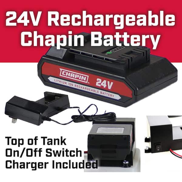 Chapin International 97024: 8 Gal. 24-Volt Rechargeable Battery