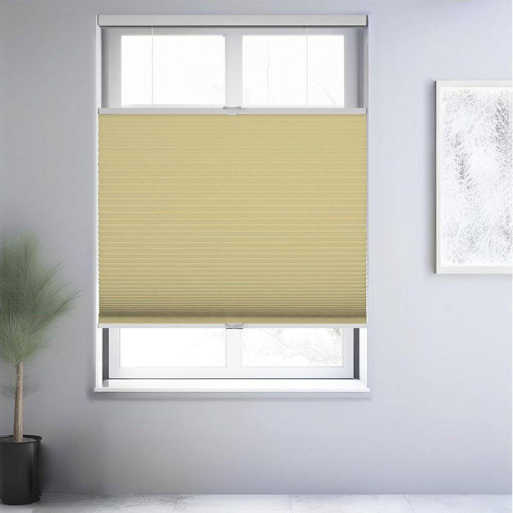 Cut-to-Size Cream Blackout Cordless Top Down Bottom Up Polyester Cellular Shades 53.5 in. W x 48 in. L price history on PriceWatchPro