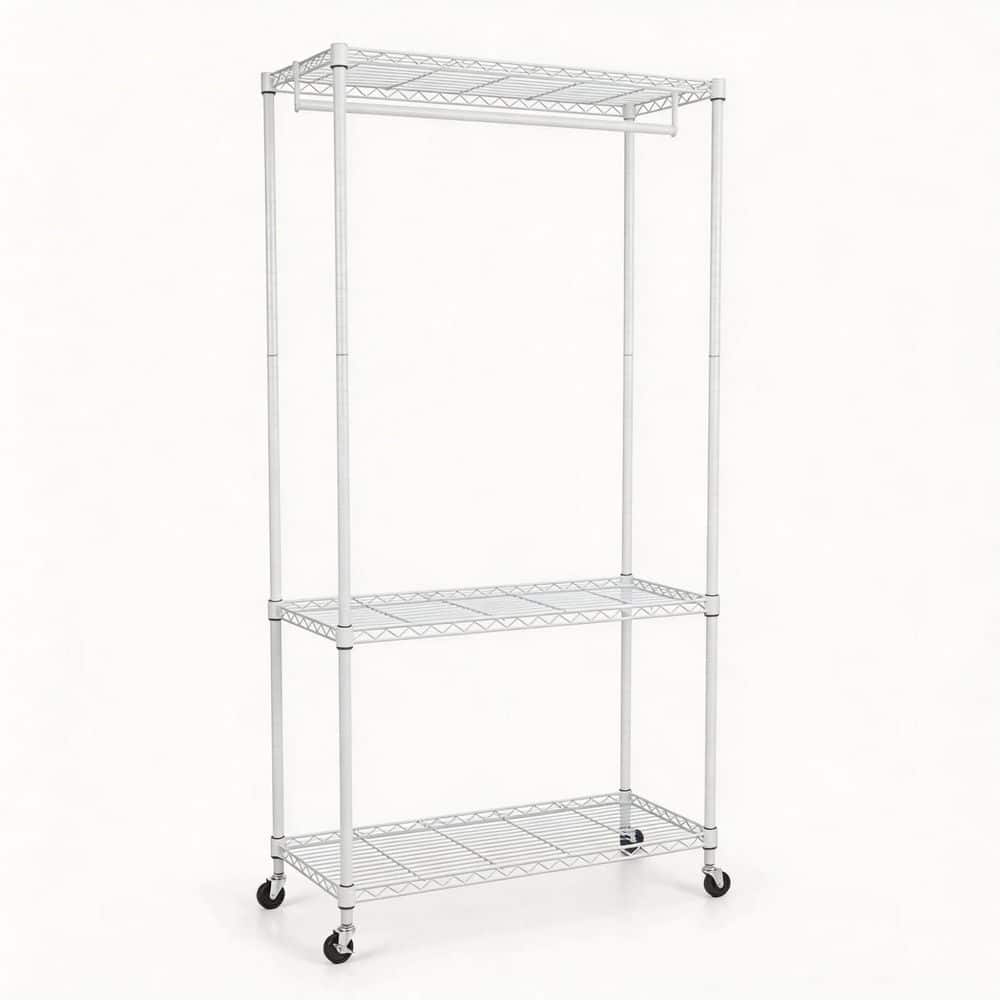 35 in. W x 73 in. H Rolling Garment Clothes Rack, Freestanding Clothes Rack, Closet Organizer and Storage price history on PriceWatchPro