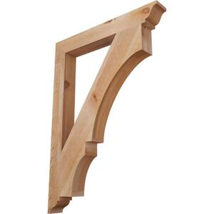 4 in. x 44 in. x 32 in. Western Red Cedar Balboa Traditional Rough Sawn Bracket