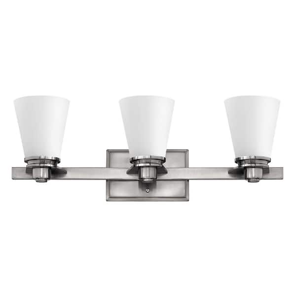 HINKLEY Avon 23.0 in. 3 Light Brushed Nickel Vanity Light