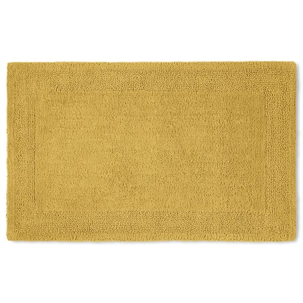 Home Dynamix Luna 20 in x 34 in Yellow 2 Piece Bath Mat Set