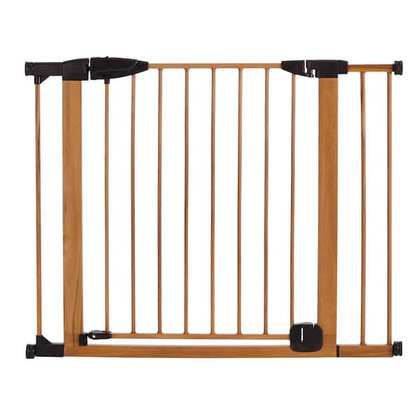 TODDLEROO BY NORTH STATES Woodcraft Steel Auto-Close 30 in Child Safety Gate
