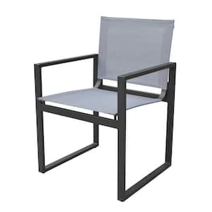 Renava Kayak Charcoal Aluminum Outdoor Dining Chair (Set of 2)