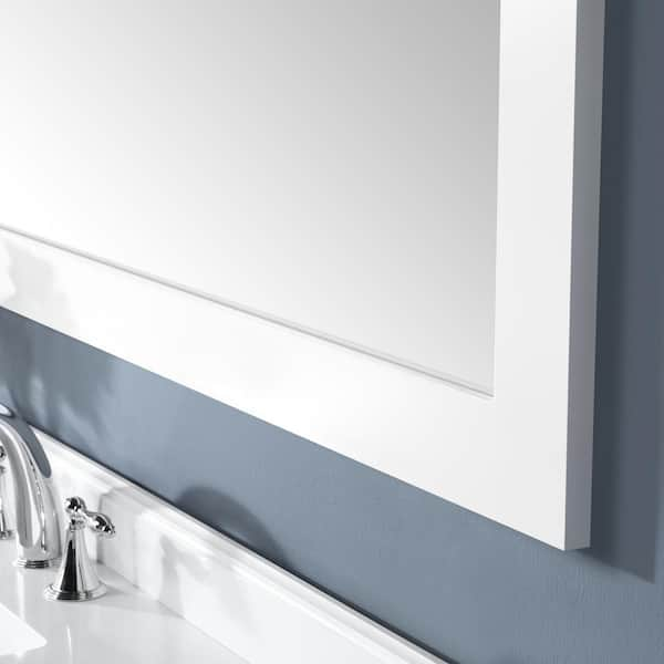 American Pride 60 in. x 36 in. Makeup Mirror Frame Kit in White OK6036N371