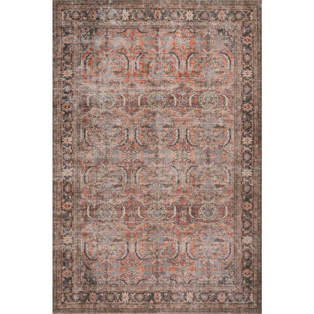 nuLOOM Red Bank Antiqued Jute-Blend Multicolor 9 ft. x 12 ft. Indoor ...