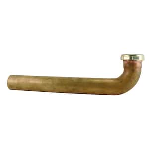 1-1/2 in. x 24 in. Brass Slip Joint Waste Arm, 22-Gauge Rough Brass