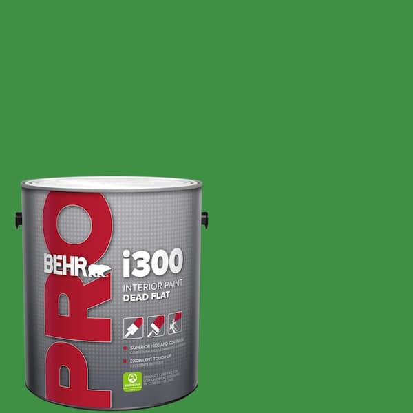 1 gal. #440B-7 Par Four Green Dead Flat Interior Paint