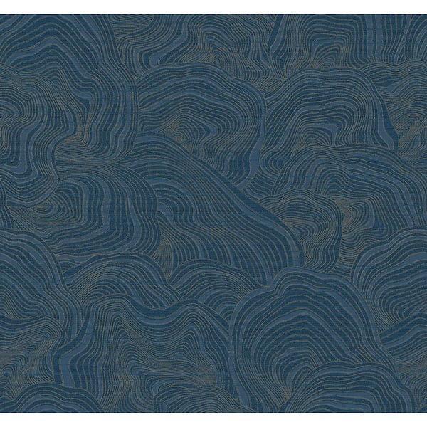 Geodes Navy Blue Wallpaper