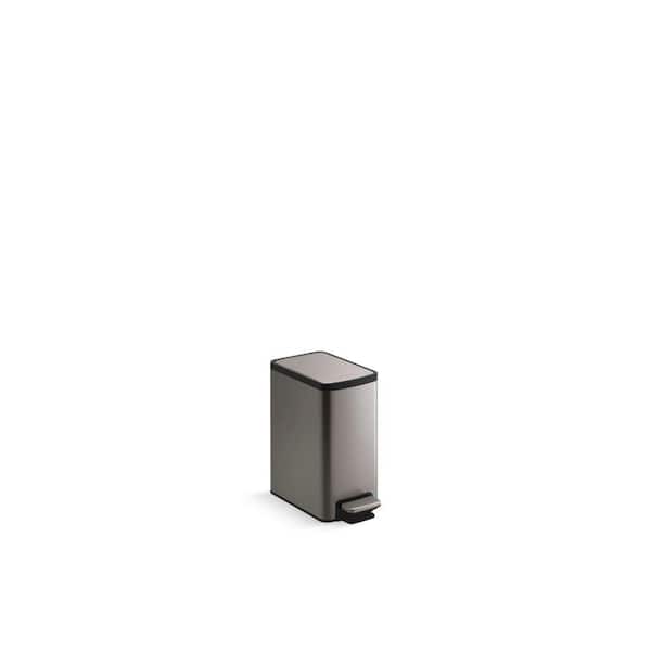KOHLER 6 l Metal Household Trash Can in Stainless Steel
