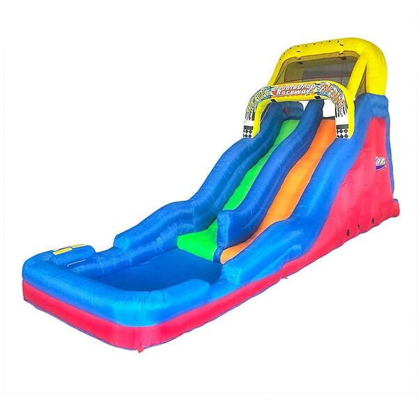 BANZAI Double Drop Raceway 2 Lane Inflatable Kids Outdoor