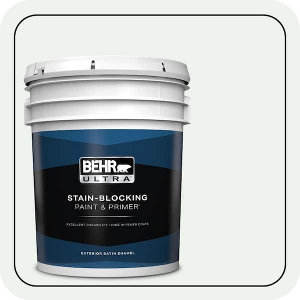 BEHR ULTRA 5 gal. #ECC-65-2 Mineral Spring Satin Enamel Exterior Paint & Primer