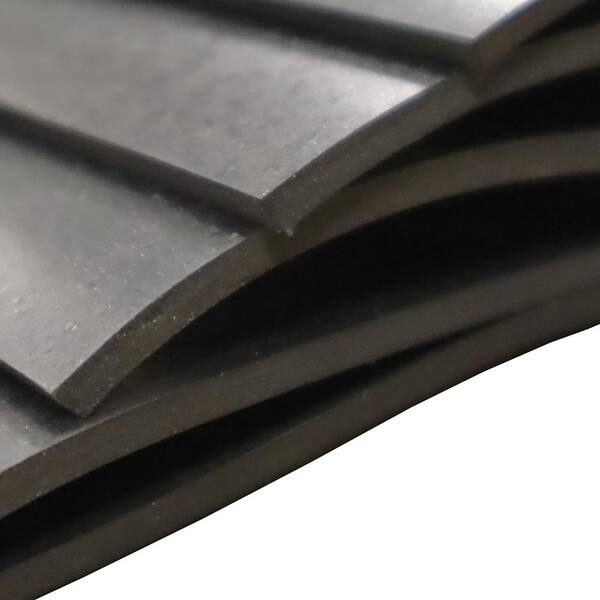 Rubber-Cal General-purpose Rubber 1/8-in T x 24-in W x 36-in L Black  Commercial 60A Durometer Rubber Sheet in the Rubber Sheets & Rolls  department at