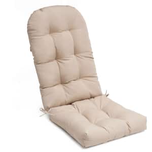 49.6 in. x 19.7 in. Beige Rocking Chair Cushions Outdoor Adirondack Chair Cushion