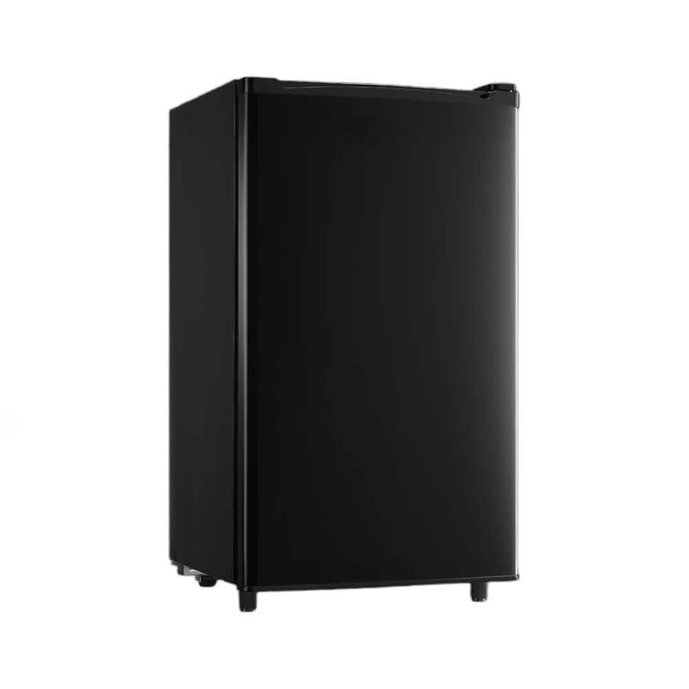 3.2 cu. ft. Manual Defrost Mini Upright Freezer in Black with 5 Adjustable Thermostat, LED Light, 3 Shelves