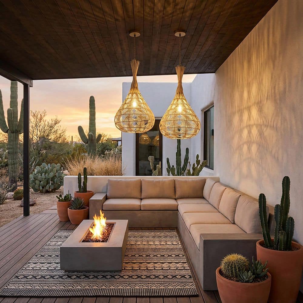 Silvio 60W 28 in. 1-Light Gold Coastal Boho Rattan Pendant Light for Dining Room Kitchen With Rattan Beige Shade price history on PriceWatchPro