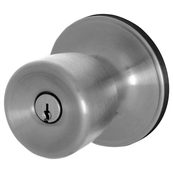 ESSENTIALS by Schlage Morrow Stainless Steel Keyed Entry Door