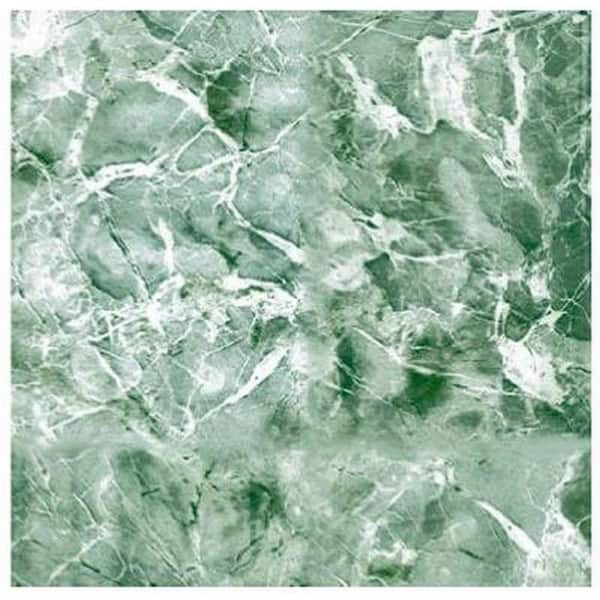 Magic Cover Marble Emerald 18 in. x 16 ft. Self-Adhesive Vinyl Drawer and Shelf Liner (6 Rolls