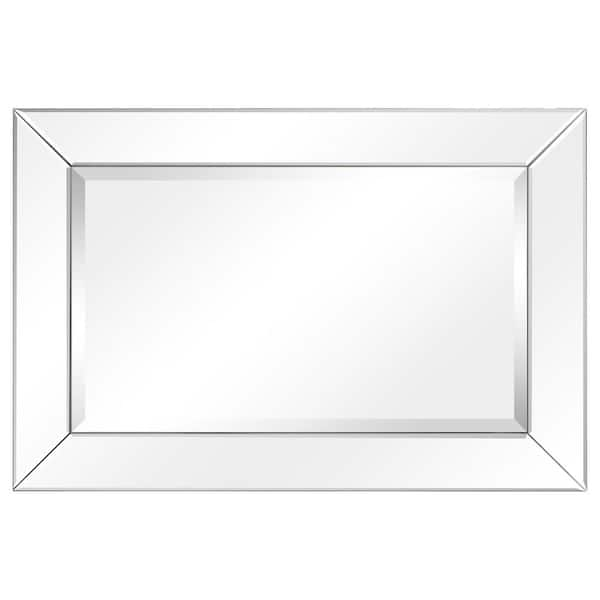 Empire Art Direct Medium Irregular Beveled Glass Mirror (24 in. H x 48 in.  W) MOM-10036MM-2448 - The Home Depot