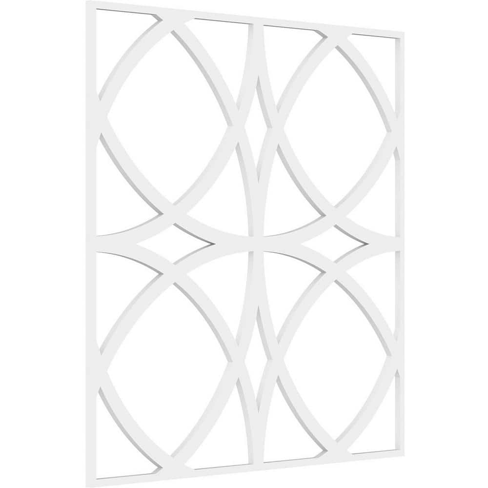 Large White PVC Decorative Fretwork Wall Panels