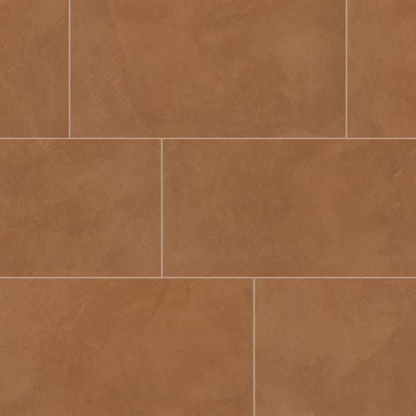 Daltile Indoterra Brick 12 in. x 24 in. Matte Porcelain Concrete Look Floor and Wall Tile (544.64 sq. ft./pallet)