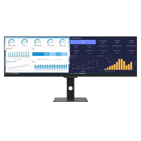 Ultrawide Monitor 43.8" WFHD 3840x1080p 120Hz 32:9 IPS Split Screen HDR400 FreeSync USB Type-C HDMI Adjustable Mount