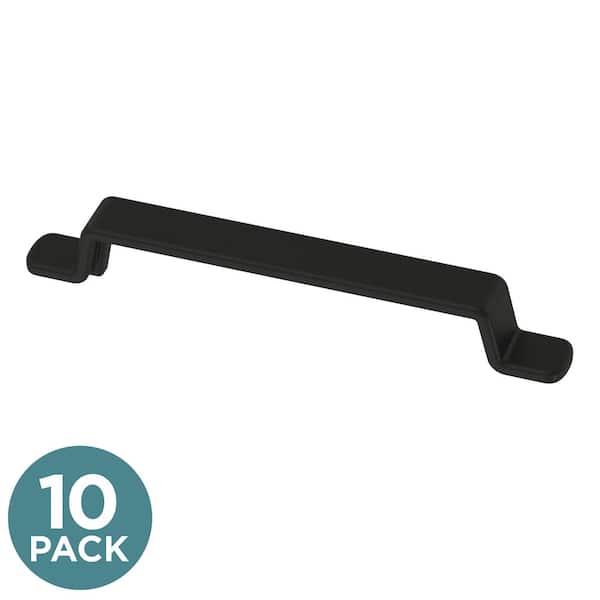 Liberty 10-Pack Uniform Bends 5-1/16 in. (128 mm) Modern Matte Black Cabinet Pulls