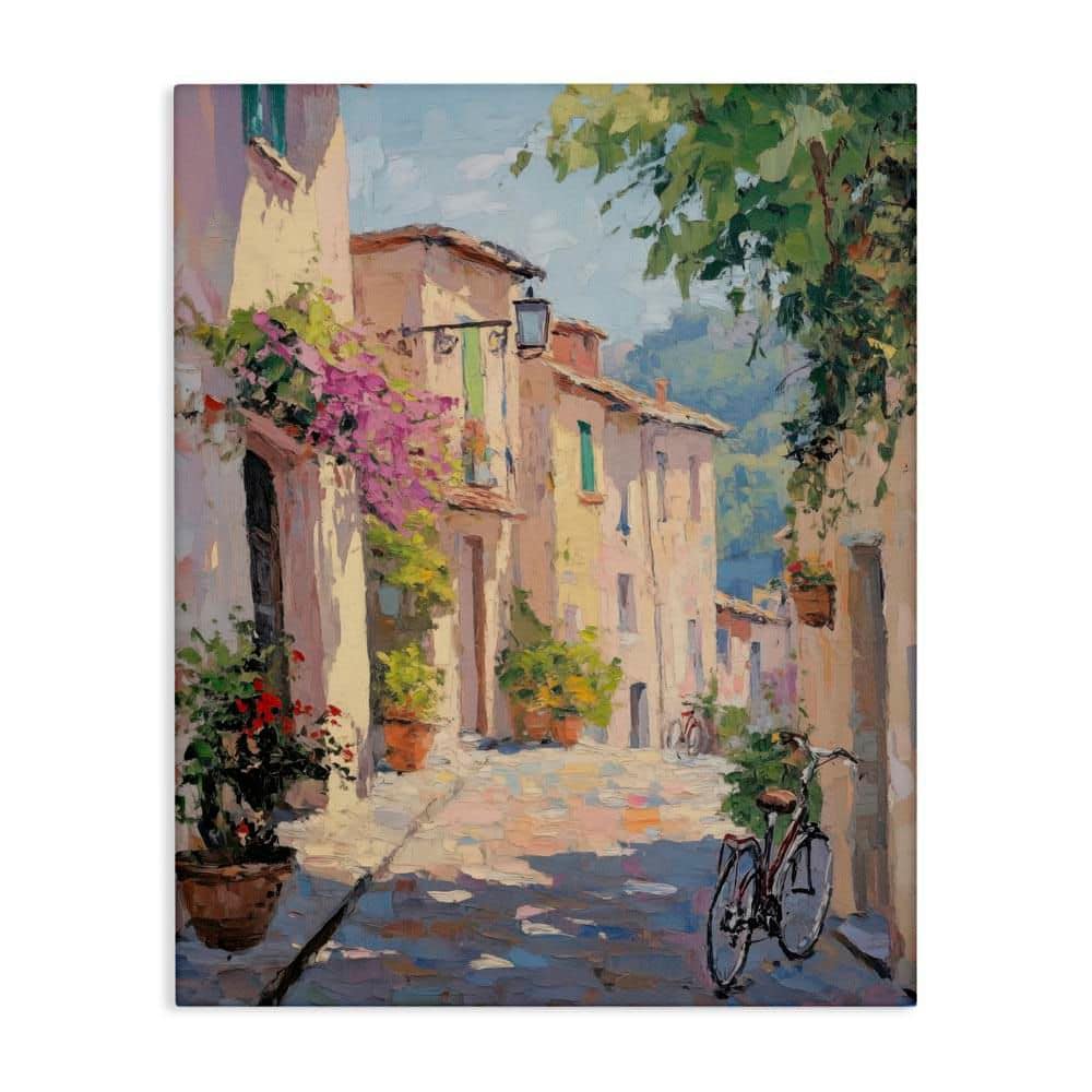 Cobblestone Path City Architecture by Nini Art Unframed Abstract Graphic Art Print 48 in. x 36 in. price history on PriceWatchPro