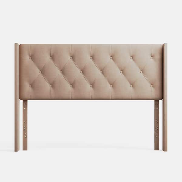 Brookside Bella Low Profile Latte Queen Wingback Headboard