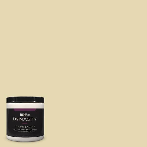 BEHR DYNASTY 8 oz. #MQ3-42 Honey Mist One-Coat Hide Eggshell Enamel Stain-Blocking Interior Paint & Primer Sample