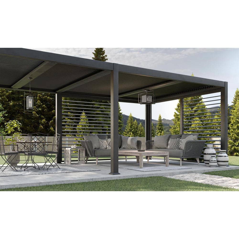 Matte Black Glass Outdoor Semi Flush Mount Light