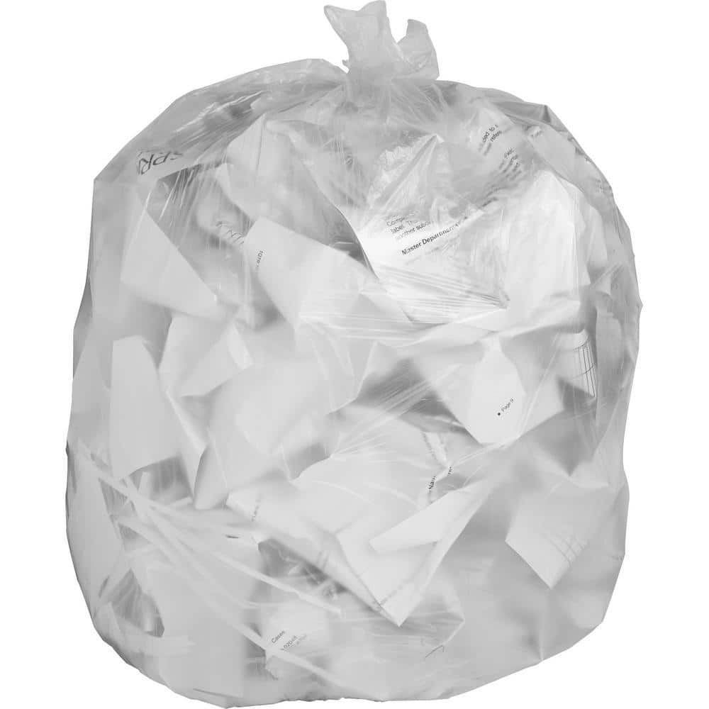 HDX 10 gal. Clear Waste Liner Trash Bags (500-Count)