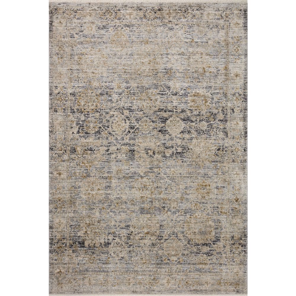 Jean Stoffer Katherine Charcoal/Gold 2 ft. 3 in. x 3 ft. 10 in. Traditional Accent Rug price history on PriceWatchPro