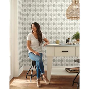 Woodblock Print Spray and Stick Wallpaper