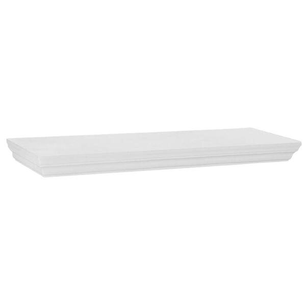 Generic unbranded 23.6 in. W x 7.5 in. D x 1.77 in. H White Profile MDF Floating Shelf