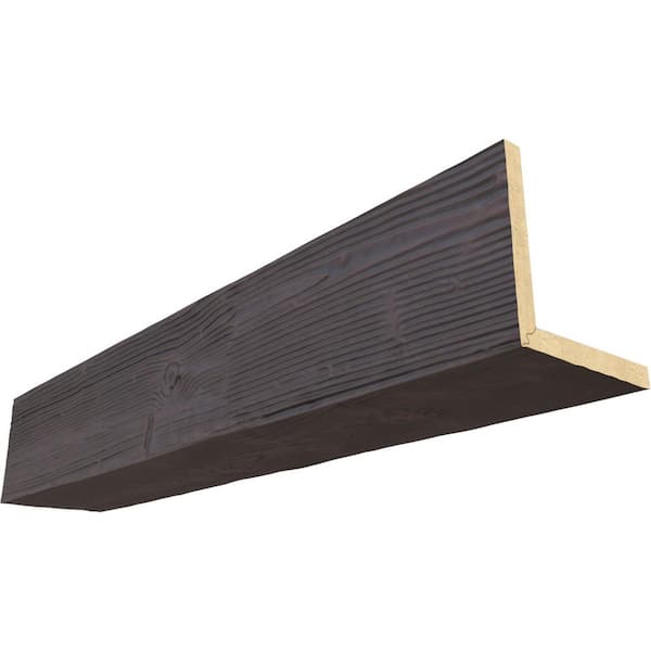 Ekena Millwork Endurathane 8 in. H x 12 in. W x 14 ft. L Sandblasted Sangria Faux Wood Beam