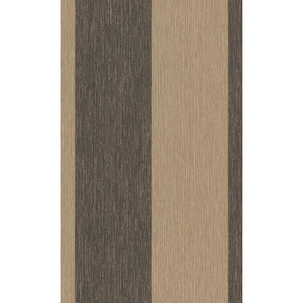 Walls Republic Gold, Black Simple Elegant Stripe Printed Non-Woven Paper Nonpasted Textured Wallpaper 57 Sq. Ft.