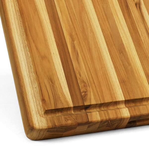 Presence Acacia Wood Cutting Board With Gripper Handle