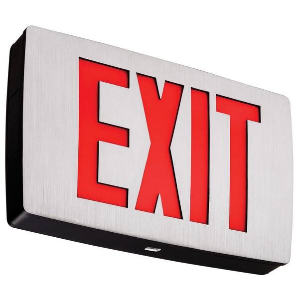 Lithonia Lighting Polycarbonate Red Letter Integrated LED Exit Sign