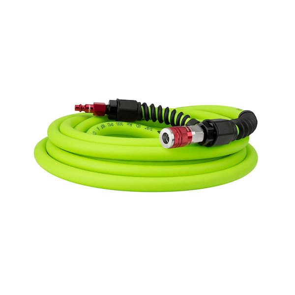 3-Piece Pro Air Hose Kit, 3/8 in. x 25 ft. with Color Connex Coupler and Plug, Type D, Red