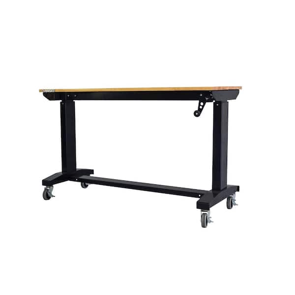 Husky 46 in. Wide x 18 in. Deep Adjustable Height Work Table With