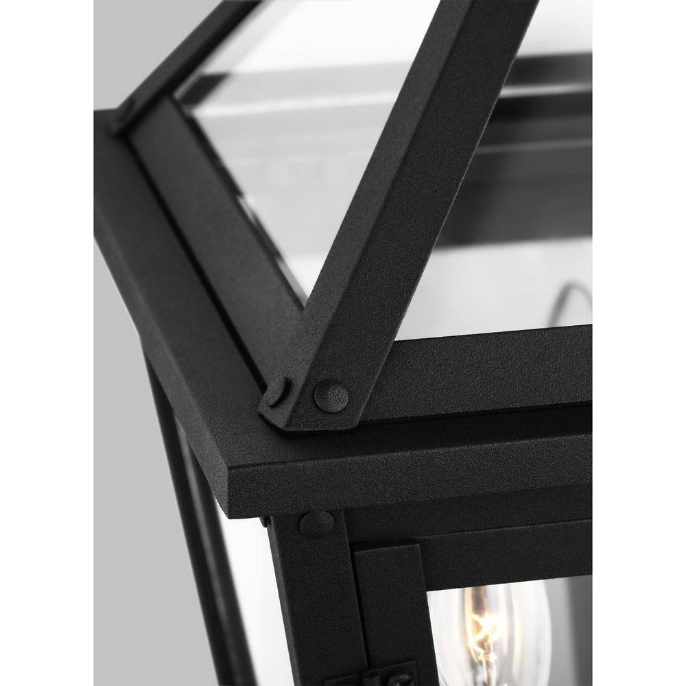 Chapman & Myers Hyannis Classic Textured Black Outdoor Wall Lantern