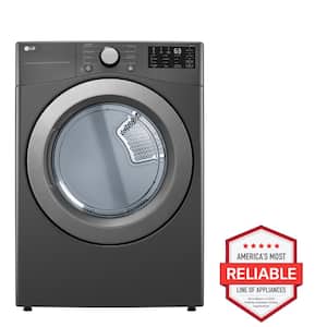 7.4 cu. ft. Vented Stackable Electric Dryer in Middle Black with Sensor Dry Technology
